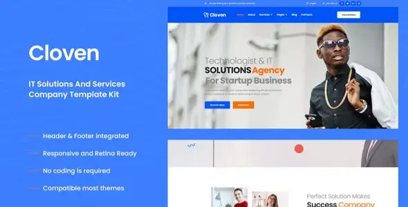 Cloven – IT Solutions & Services Company Elementor Template Kit